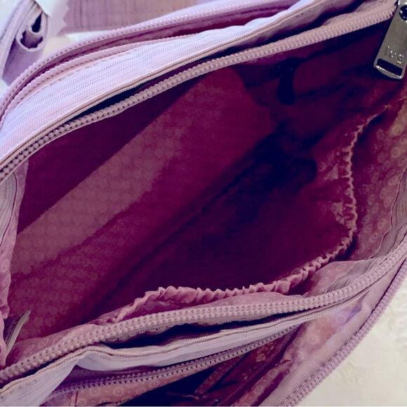 NWT Lug Crossbody Handbag Samba Lilac Quilted 2 Straps Many Compartments - Picture 15 of 16